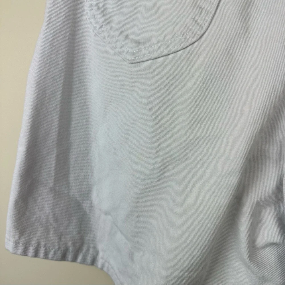 Vintage Lee White High Waisted Bermuda Dad Shorts Size 18 - Picture 5 of 10